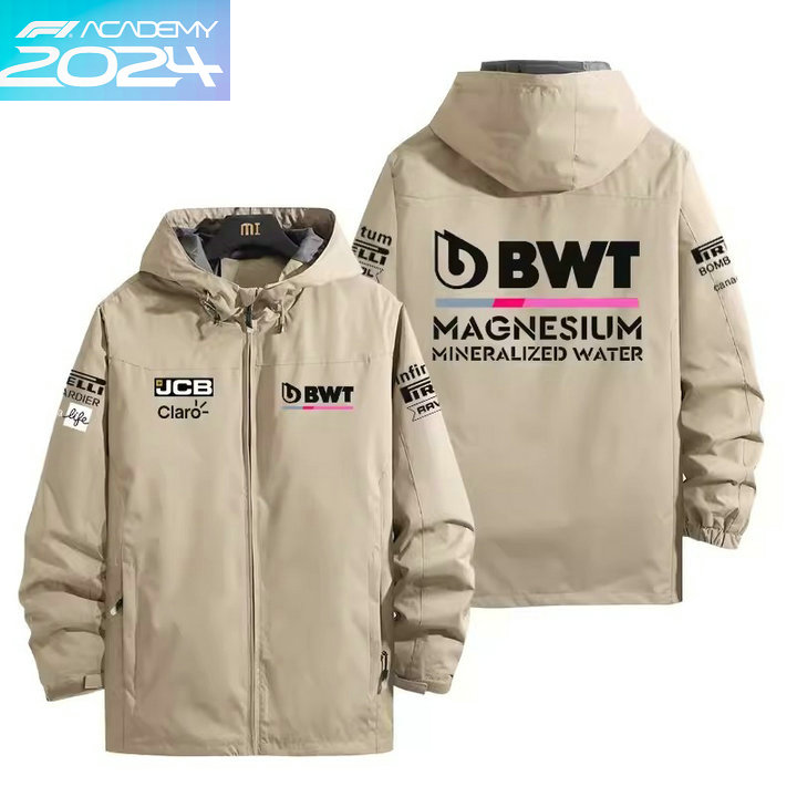 2024 Veste Imperméable BWT Racing Point F1 Team Capuche Homme